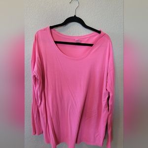 Neon Pink Long Sleeve Oversize Shirt Victoria Secret/PINK